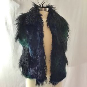 Blank NYC faux fur vest size xs